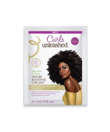 Curls Unleashed Aloe Vera and Honey Texture Boosting Curl Jelly 1.75 Ounce Travel Packet
