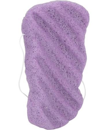 Konjac Facial Sponge Cleaner Sponge Made of Vegetable Fiber Clay Sponges for Normal Sensitive Skin Dirty Peeling Bathroom Sponge Dry Condition Long Wave (Lavender Violet) - Buy Online on GoSupps.com