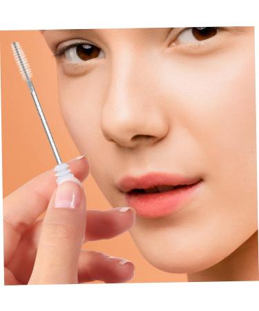 Mipcase 10pcs Mascara Clear Eyelash Brush Eye Lash with Tubes Cosmetics Accessories Travel Tubular 11x1.3cm White - Buy Online on GoSupps.com