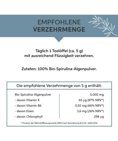  eltabia Organic Spirulina Powder 200g Premium Quality 100% Pure Seaweed Powder No Additives Vegan - Buy Online on GoSupps.com