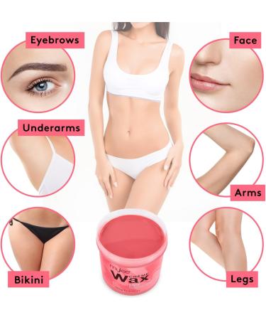 Mylee Salon Quality Rose Waxing Kit with Heater, Strips, Spatulas, Pre & After Care Lotion - Professional Hair Removal Set - Buy Online on GoSupps.com