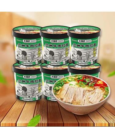 Infinitely Great Home Decor Center Baixiang Lanzhou Instant Beef Noodles 84g Pack of 6 - Buy Online on GoSupps.com