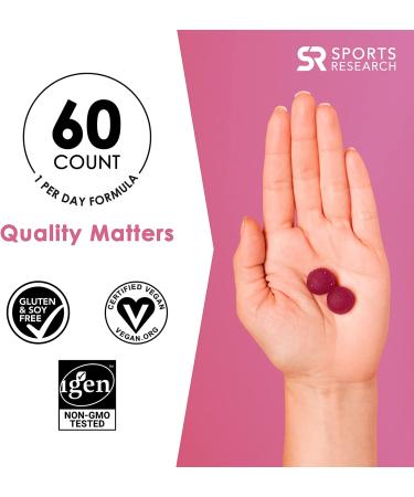 Sports Research Biotin + Vitamin C Gummies - Natural Berry Flavor, 60 Count - Buy Online on GoSupps.com