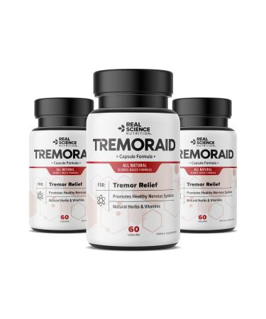 Tremoraid Essential Tremor Relief Supplements (60 Caps)* (3 Bottles)