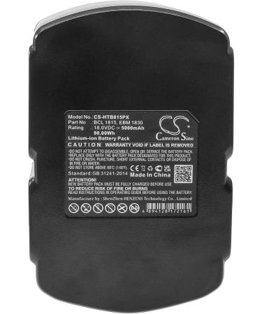 5000mAh EBM 1830 Battery Compatible with DV 18DV DS 18DL UB 18DL C 6DD - High Performance 18.0V Replacement - Buy Online on GoSupps.com