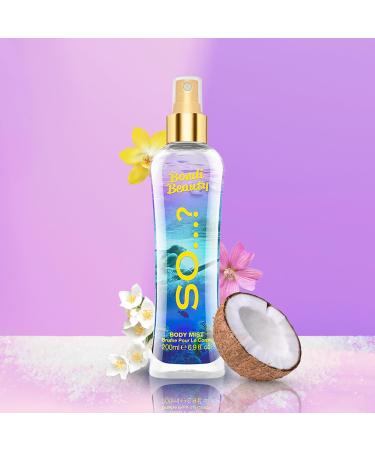 So Bondi Beauty Body Mist Fruity Gourmand Scent - Perfume for Women - Jasmine Vanilla Notes - Gifts for Women - Body Spray for Women - 6.9 oz 6.9 Fl Oz (Pack of 1) Bondi Beauty - Buy Online on GoSupps.com