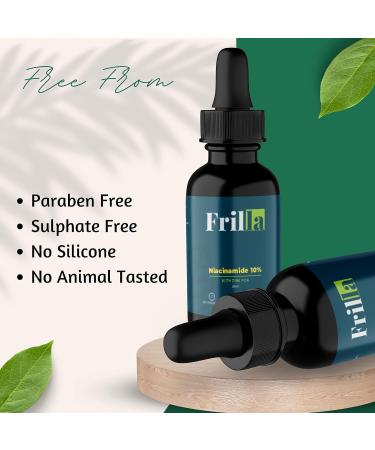 Fri'lla Niacinamide 10% + Zinc PCA Serum - Minimize Pores Control Oil Hydrate - Achieve Clear Smooth Skin with Radiant Glow | 30ml (Pack of 1) - Buy Online on GoSupps.com