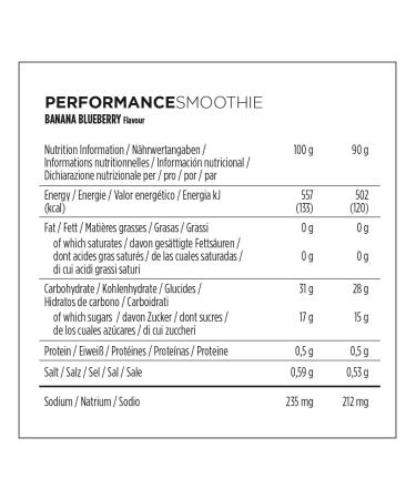 Powerbar Powergel Smoothies Banana Blueberry & Isoactive Orange Bundle | Isotonic Sports Drink with Electrolytes & C2max - 5 Pack - 16x90g & 1320g - Buy Online on GoSupps.com