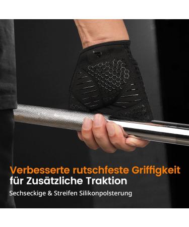 Atercel Fitness Gloves for Men & Women - Full Hand Padding Training & Sports Gloves for Gym Weightlifting & Cycling - Black M - Buy Online on GoSupps.com