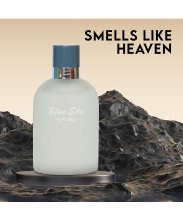 Blue Sky For Men - Aromatic Scents With Finest Oils For Men And Women - Enchanting Fragrance With Fruity Floral Scent - 3.4oz Bottle Complete With Shiny Suede Pouch Blue Sky 3.4 Fl Oz (Pack of 2) - Buy Online on GoSupps.com