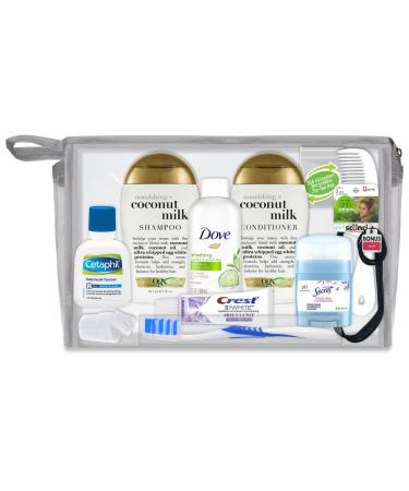  Convenience Kits International Men's Deluxe, 9-Piece Kit with  Travel Size TSA Compliant Essentials , Featuring: Old Spice Products in  Reuseable Toiletry Bag : Beauty & Personal Care