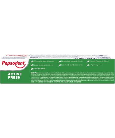  Pepsodent Pepsodent toothpaste 125 ml Active Fresh | With natural herbs and green tea | BIG PACK - Buy Online on GoSupps.com