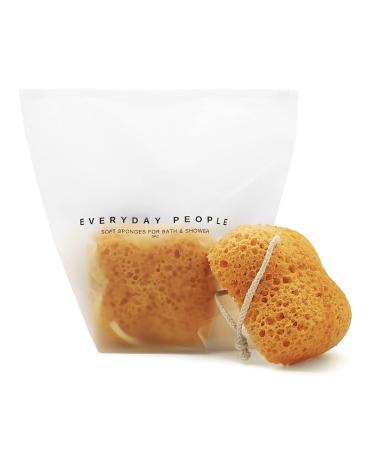 Sponges You Came here to Buy - Everyday People - Exfoliating Deep Cleansing Bath Sponges for Shower  Large Size  Rich Lather  Natural Color  Set of 3