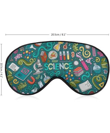 Physics Biochemistry Science Sleep Mask Eye Cover Adjustable Strap, Blocks Light for Night Travel & Nap Men Women - Buy Online on GoSupps.com