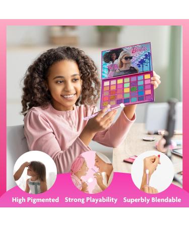 Shop Barbie Townley Girl 35-Well Eyeshadow Palette - Shimmery & Opaque Pigmented Non-Toxic | Perfect for Parties & Sleepovers - Buy Online on GoSupps.com