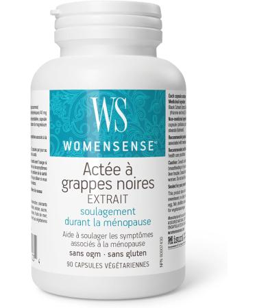 WomenSense Black Cohosh Extract 40mg - Menopausal Symptom Support | 90 Vegetarian Capsules - Buy Online on GoSupps.com