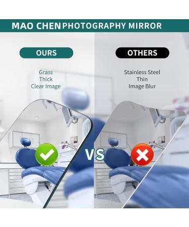 5 Piece Intraoral Mirror Set - Professional Orthodontic Photography | Dual-Sided Reflector for Clinical Dentists | High-Quality Dental Occlusal Mirrors - Buy Online on GoSupps.com