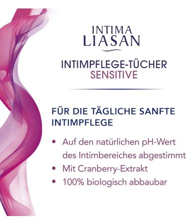 Intima Liasan by Sagrotan | Sensitive Intimate Care Wipes | Soap-free & Alcohol-free | Pack of 4 (30 Wipes) - International Shipping Available - Buy Online on GoSupps.com