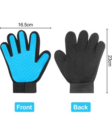 Fousenuk Silicone Pet Care Gloves for Dogs & Cats - Deshedding Bathing & Massage - Adjustable Fur Care with Velcro Fastener - Buy Online on GoSupps.com