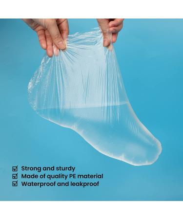 Segbeauty Paraffin Wax Liners for Foot - 200 Count Plastic Bags for Hot Wax Therapy with 200 Closure Stickers - Compatible with Therabath Paraffin Wax Machine - Buy Online on GoSupps.com