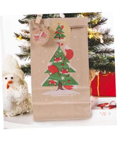 MUSISALY 1 Set Candy Pouch Santa Bags Christmas Advent Calendar Bags Advent Calendar Pouches Xmas Bags Paper As Shown 18.00X9.00X1.00CM - Buy Online on GoSupps.com