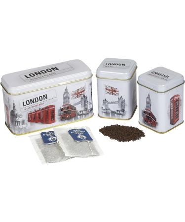 New English Teas London Selection 3 Mini Tin Set - Buy Online on GoSupps.com