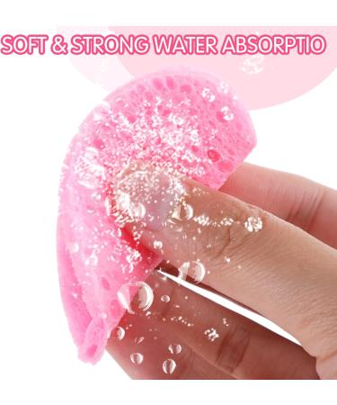 55 Pieces Pink Facial Sponges for Estheticians Compressed Heart Face Sponges Natural Reusable Heart Shaped Sponges for Face Cleansing and Exfoliating Heart Sponges for Daily Cleansing Makeup Removal - Buy Online on GoSupps.com