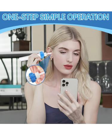 Ear Vacuum Ear Wax Removal Kit Electric Ear Wax Vacuum with Strong Suction Soft Silicone Tips Ear Vacuum Wax Remover Tool with 2 Replacement Heads for Family Use Himmelblau - Buy Online on GoSupps.com