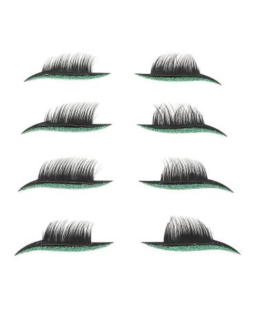 Strong Stickiness False Eyelashes Stickers - Reusable Thick Eyelashes for Festivals & Parties - Shop Green Now - Buy Online on GoSupps.com
