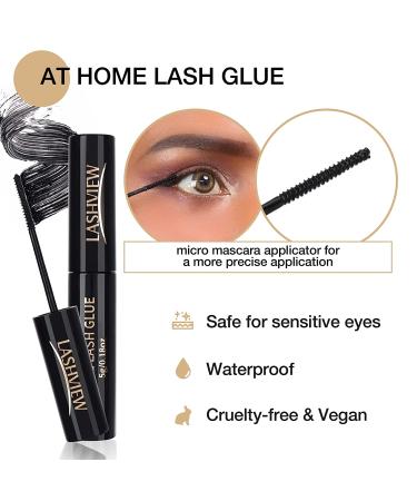 LASHVIEW DIY Eyelash Extension Kit with Cluster Lashes Glue and Tweezers - 56D#KIT 12&14mm - Buy Online on GoSupps.com