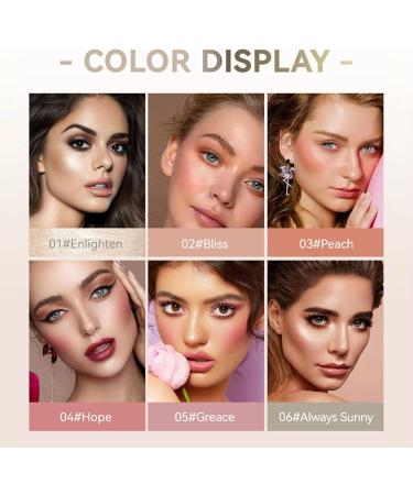  TianWlio natural blush silky soft texture 10ml makeup stick multi-function blush soft liquid blush contour shimmer pearl shimmer satin makeup compact blush - Buy Online on GoSupps.com