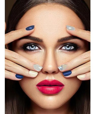 Kalolary Gel Nail Polish Strips 32PCS Nail Gel Art Sticker Waterproof Full Nail Wraps Decal Sets with Nail File and Stick for Women Girls Nail Art Decor (UV/LED Lamp Required) (E) - Buy Online on GoSupps.com