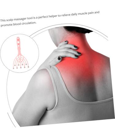 Frcolor Head Massage Device - Multi-Purpose Scalp Washer & Shampoo Massage Brush - Pink - Ultimate Hair & Scalp Spa Experience - Buy Online on GoSupps.com