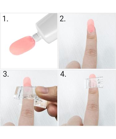 10 Pcs Plastic Nail Tips Clips for Quick Gel Nail Extensions - Transparent - Buy Online on GoSupps.com