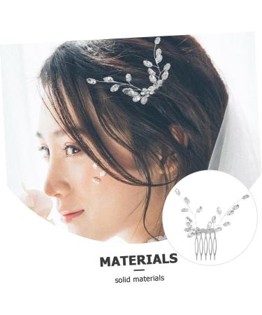 MERRYHAPY Small Side Comb Wedding Hair Accessories Rhinestone Hair Decoration Rhinestone Hair Accessories Wedding Bridal Hair Comb Wedding Hair Side Comb Bridal Hair Side Comb Zinc Alloy - Buy Online on GoSupps.com