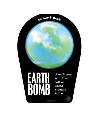 Da Bomb Earth Bath Green/Blue/White Sea Breeze 1 Count