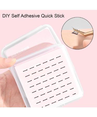 Self Adhesive Eyelash Strips 3 Sheets Long Lasting Reusable Self Adhesive Eyelash Strips for False Eyelashes (6mm) - Buy Online on GoSupps.com