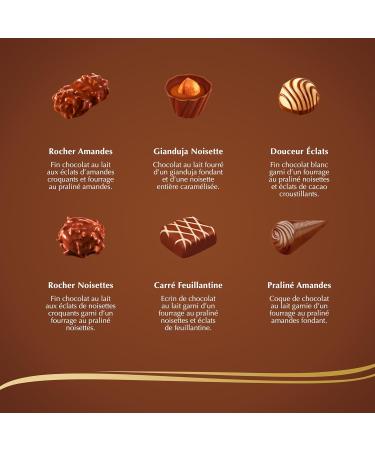 Lindt - Box of CONNAISSEURS Chocolates - Assortment of Pralines and Gianduja 183g - Buy Online on GoSupps.com