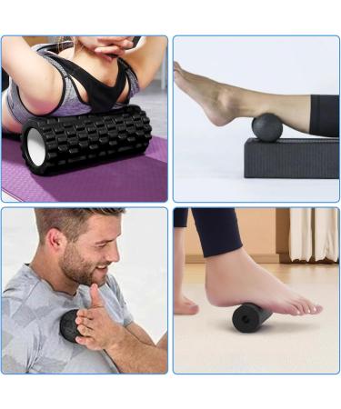Buy Houslux Fascia Roll Set - Blackroll Fascia Roller Spine Roller and Duo Balls for Effective Muscle Recovery | 33x14cm & 15x6cm Size Options - Buy Online on GoSupps.com