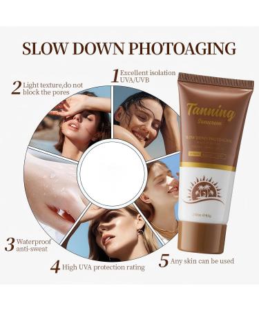 Zynewa Selftanning cream 60 g UV sunscreen for a radiant tan light texture nongreasy for a natural tan and supple skin - Buy Online on GoSupps.com