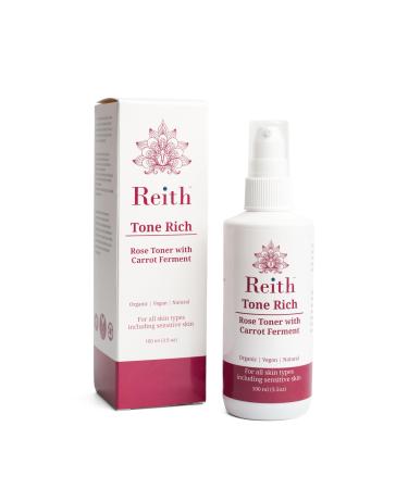 Reith Tone Rich Rose Toner with Carrot Ferment | Organic and Natural | 100ml