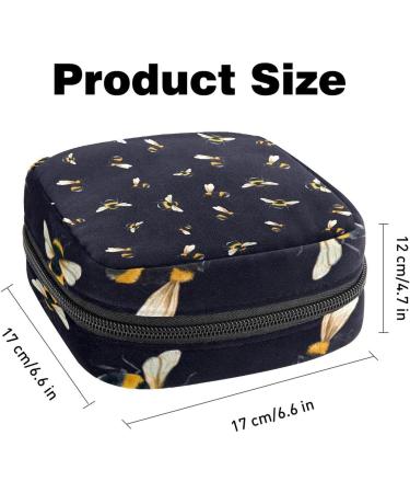 Beautiful Bee Ladies Napkins Storage Bag | Portable Period Bag for Women & Teens | Menstrual Cup & Breastfeeding Pillow Holder - Buy Online on GoSupps.com