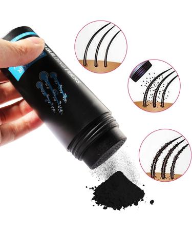 Professional Quality Black Hair Building Fibers Powder for Thinning Hair - Medium Brown - Hair Loss Concealer for Men and Women - Buy Online on GoSupps.com