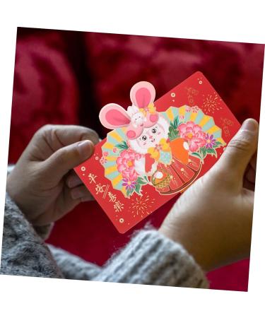 ABOOFAN 16 Pcs Monthly Card Folding Lai Si Feng Gift Bag Pouch Coin New Year Money Pouches japandi Decor Decorations Envelope Paper Foldable Pocket Purse Asia New Year red Money Gift - Buy Online on GoSupps.com