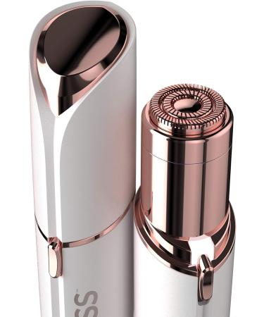 Finishing Touch Flawless Contour Rose Quartz Face Roller & Micro-Vibration Massage Device with Facial Hair Remover - 1-Pack Bundle - Buy Online on GoSupps.com