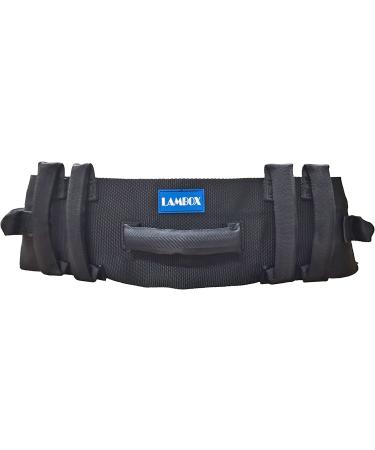 LAMBOX Gait Belt-Transfer Belt with 7 Soft Black Handles and Plastic Release Buckle - Medical Nursing Safety Gait Assist Device for Elderly and Seniors - Buy Online on GoSupps.com
