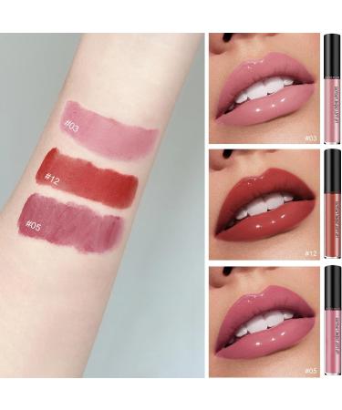 Cream Texture Lipstick Moisturizing Liquid Lipstick and Waterproof Lip Gloss Long Lasting Moisturizing Velvet Lip Gloss Moisturizing Liquid Lipstick (1PC #5) - Buy Online on GoSupps.com