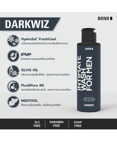 BOND Men's Intimate Wash - Sporty & Refreshing Scent | Dark Wiz 130ml - Shop Internationally - Buy Online on GoSupps.com