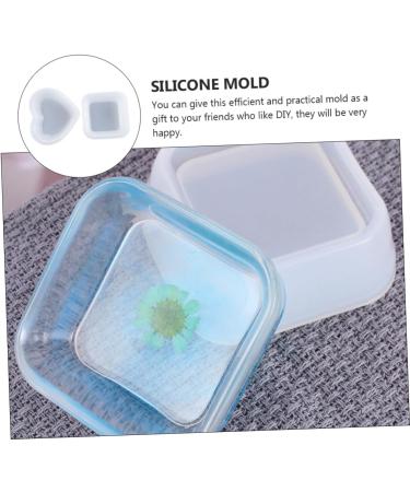 Tofficu 6 Pcs Dish Silicone Mold Molde De Para Resina Square Tray Keychain Mold Diy Plate White - Buy Online on GoSupps.com