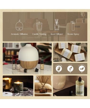 Hotel Fragrance Oils Set - ARVIDSSON Premium Essential Oils for Candle Making & Diffuser - Luxury Night Jasmine & Mint White Tea Citrus Bliss Hotel Lobby Scent - Buy Online on GoSupps.com